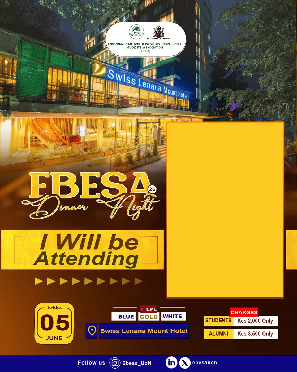 I will be attending EBESA Dinner